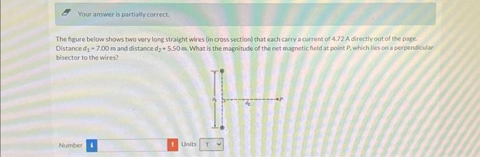 Solved The figure below shows two very long straight wires | Chegg.com