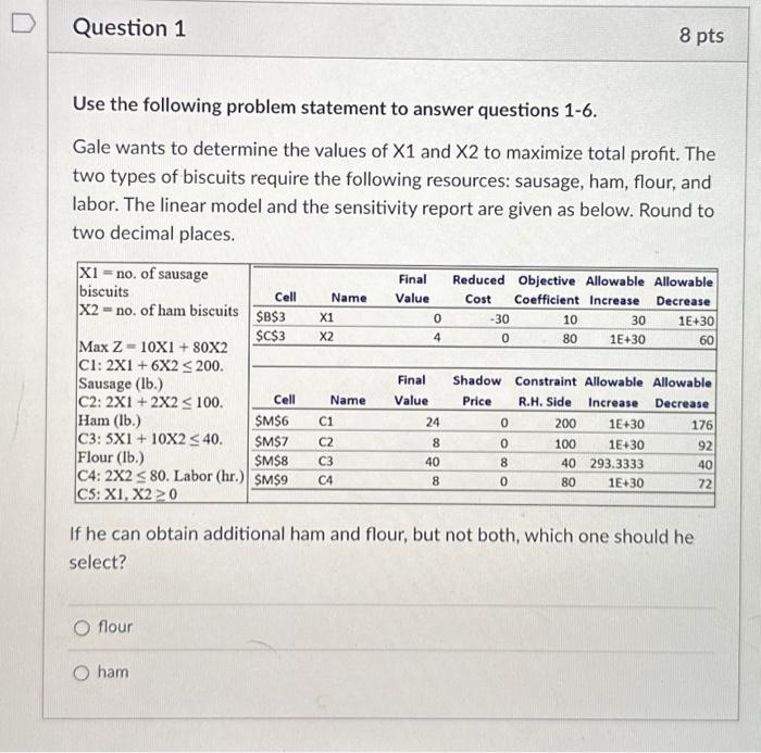Solved Use the following problem statement to answer | Chegg.com