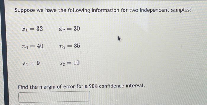 Solved Suppose we have the following information for two | Chegg.com