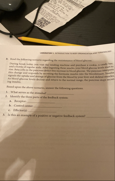 Solved LABORATORY I INTRODUCTION TO BOOY ORGANIZATION AND | Chegg.com