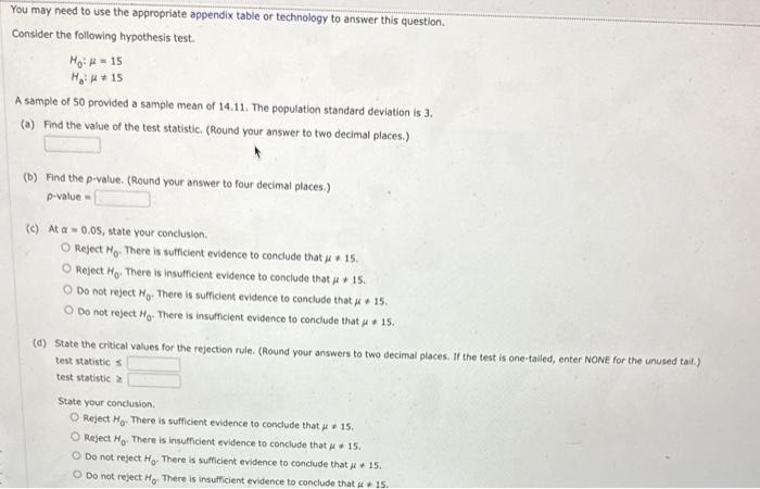 Solved You may need to use the appropriate appendix table or | Chegg.com