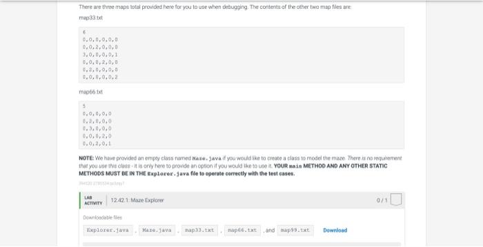 Solved 12.42 Maze Explorer This Project Has You Writing A | Chegg.com