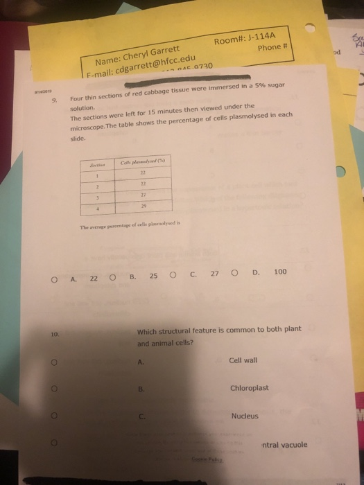 Unit 5 cell biology picture