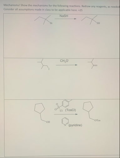 Solved Mechanisms I Show the mechanisms for the following | Chegg.com