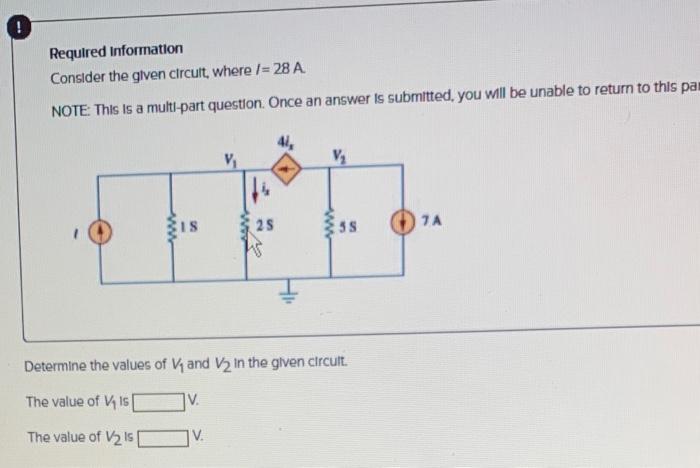 Solved Required Information Consider The Given Circuit, | Chegg.com