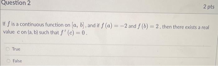 Solved If F Is A Continuous Function On [a,b], And If | Chegg.com