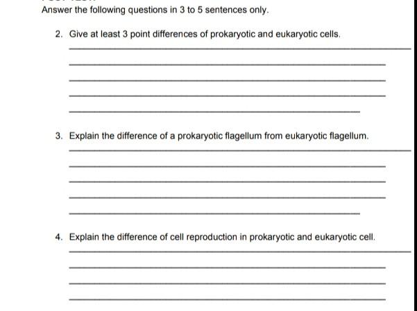 Answer The Following Questions In 3 To 5 Sentences Chegg Com