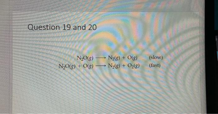 Solved The decomposition of nitrous oxide, N2O, is behewod | Chegg.com