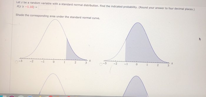 Solved Let z be a random variable with a standard normal | Chegg.com