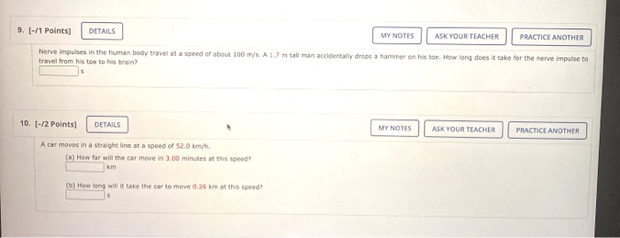 Solved 9. (-/1 Points) DETAILS MY NOTES ASK YOUR TEACHER | Chegg.com