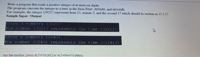 Solved Write a program that reads a positive integer of at | Chegg.com