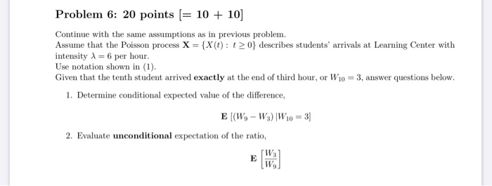 Solved Problem 6: 20 points = 10 + 10) Continue with the | Chegg.com