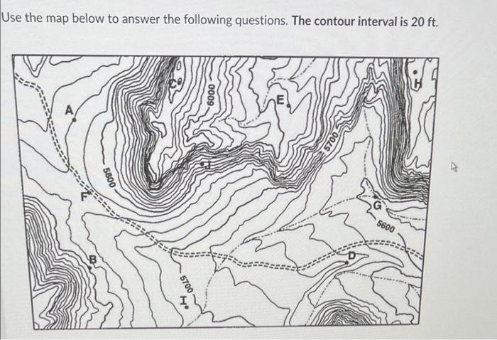 Solved Use the map below to answer the following questions. | Chegg.com
