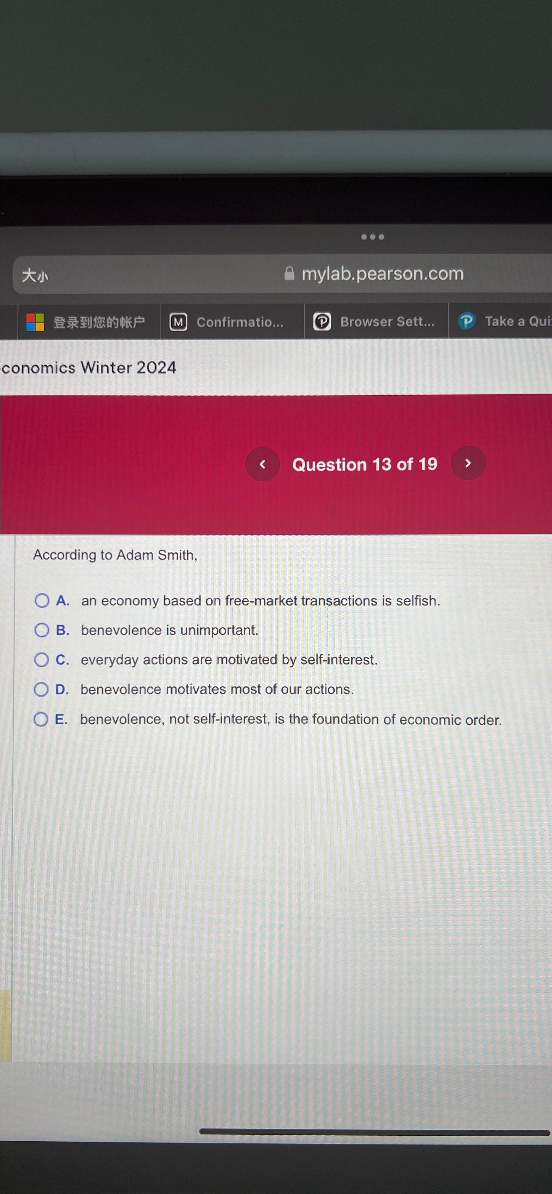 Solved Conomics Winter 2024Question 13 Of 19According To Chegg Com   Image