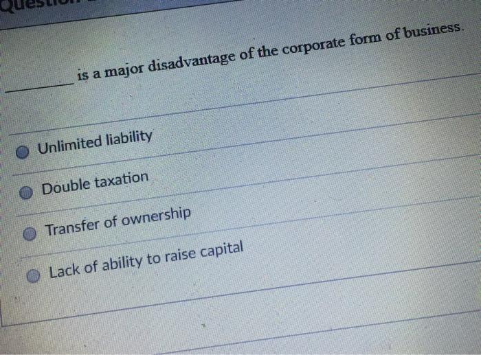 Type Of Corporate Form Is Expensive To Set Up