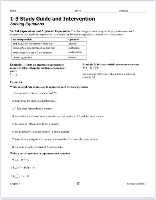 5 4 Study Guide And Intervention Solving Compound Inequalities Answers