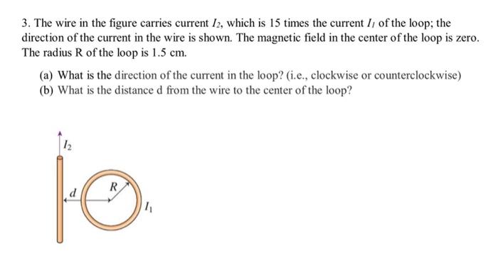 Solved 3. The wire in the figure carries current 12, which | Chegg.com