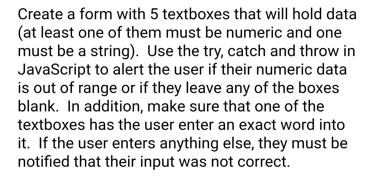 Solved for html/Javascript on notepad ++ note for the | Chegg.com