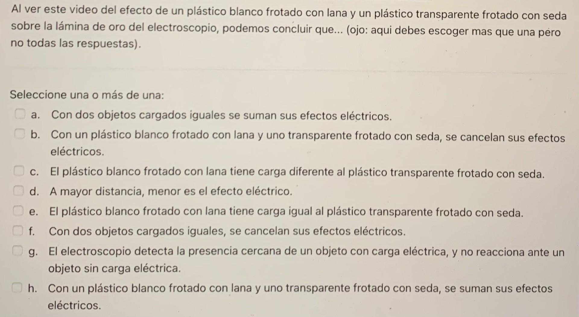 Seeing this video of the effect of a white plastic