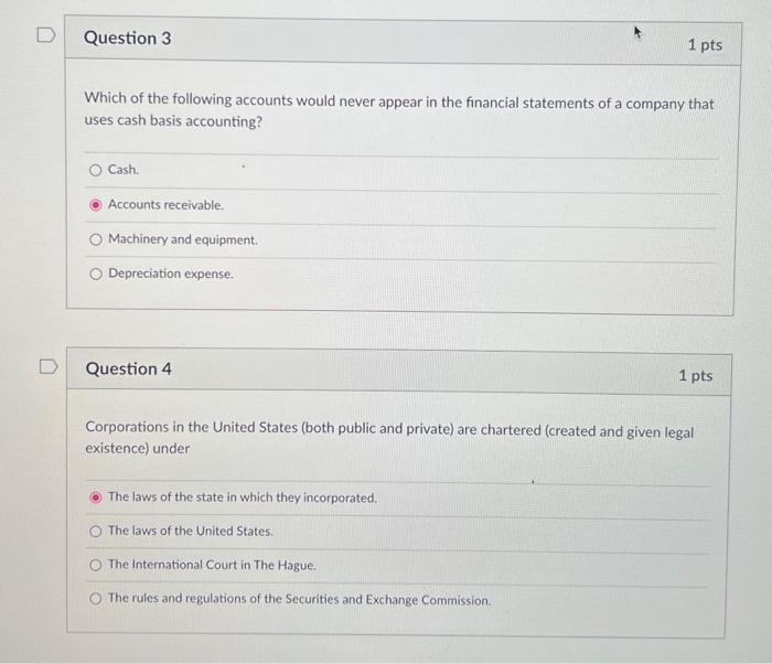 Solved Which of the following accounts would never appear in | Chegg.com