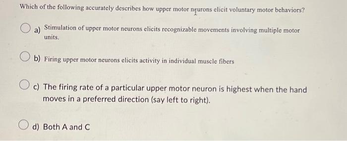 Solved Which of the following accurately describes how upper | Chegg.com