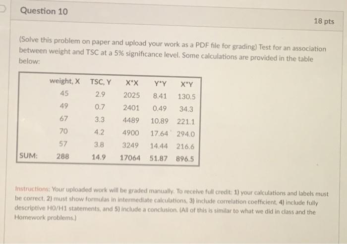 Solved (Solve this problem on paper and upload your work as | Chegg.com