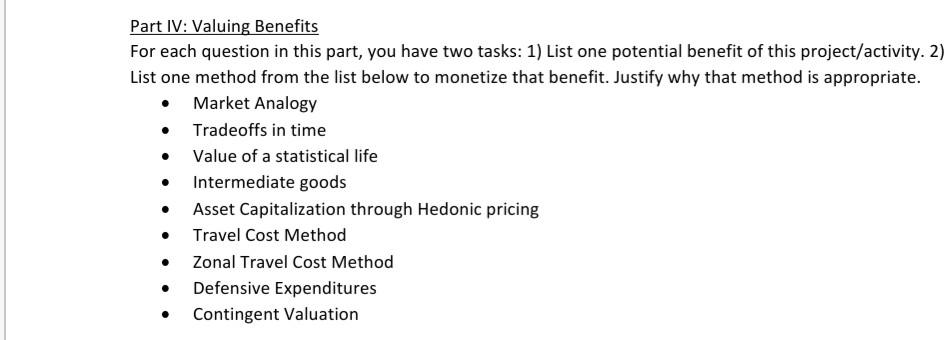Solved art III: CBA Techniques sing the list provided in the | Chegg.com