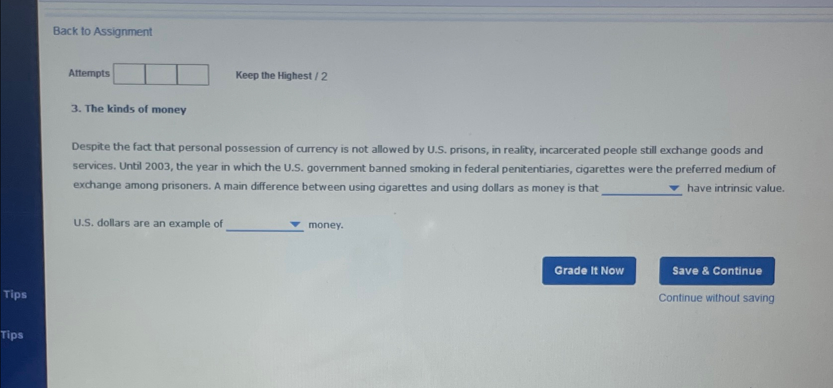 Solved Back To AssignmentAttempts Keep The Highest ?23. ﻿The | Chegg.com