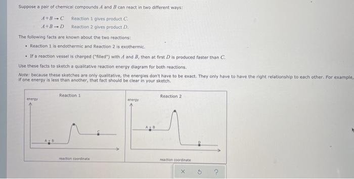 Solved Suppose a pair of chemical compounds A and B can | Chegg.com