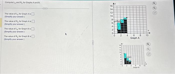 Solved Compute \\( L_{3} \\) and \\( R_{3} \\) for Graphs A | Chegg.com