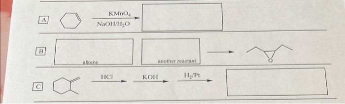 Solved 13 C. HCl KOH H2/Pt | Chegg.com
