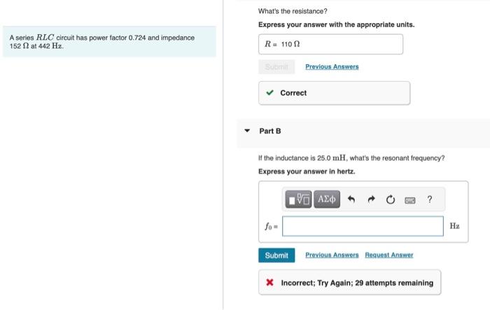 Solved What's the resistance? Express your answer with the | Chegg.com