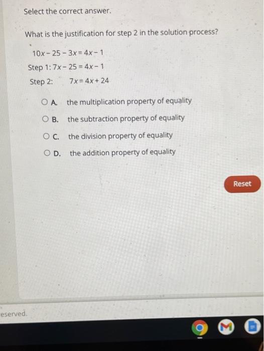 Solved 1 Drag Each Step And Justification To The Correct | Chegg.com