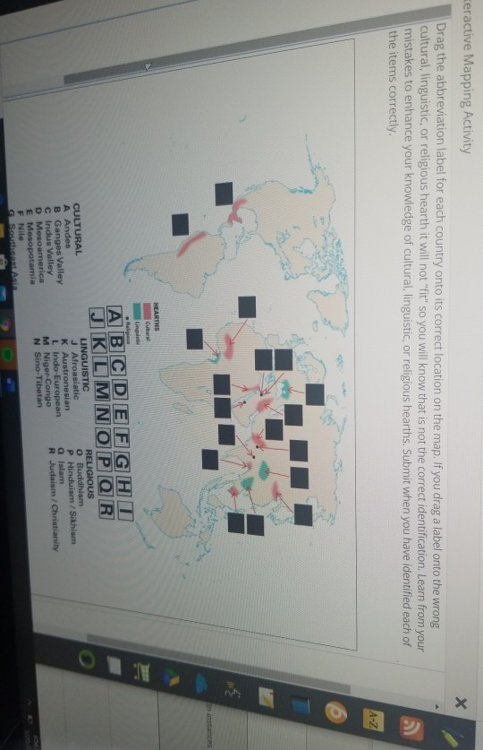 Solved x ceractive Mapping Activity Drag the abbreviation