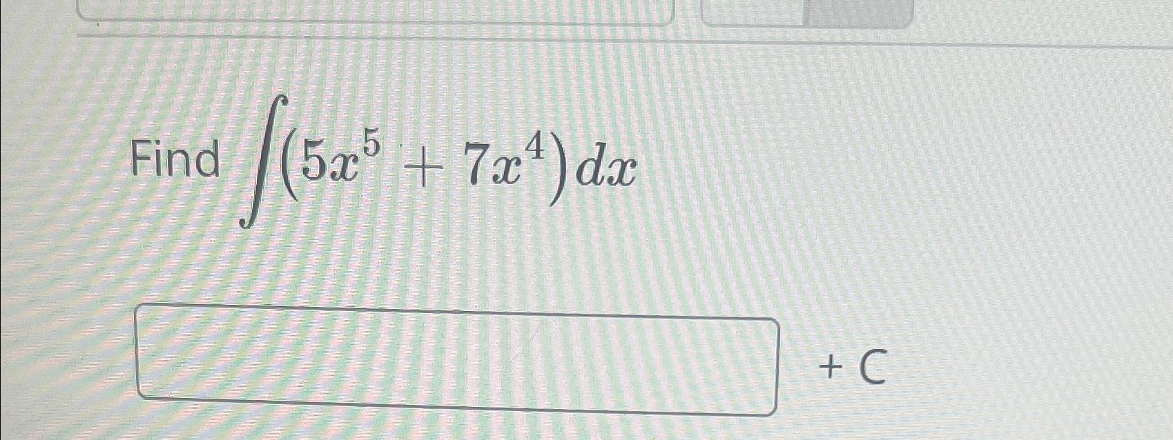 find (- 7x 1 4x 5
