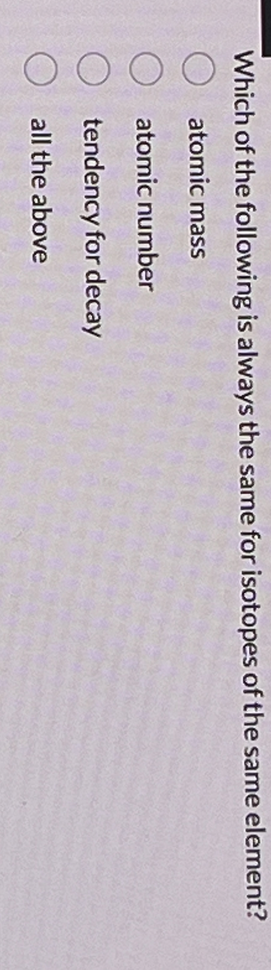 atomic mass of an element depends upon the number of isotopes