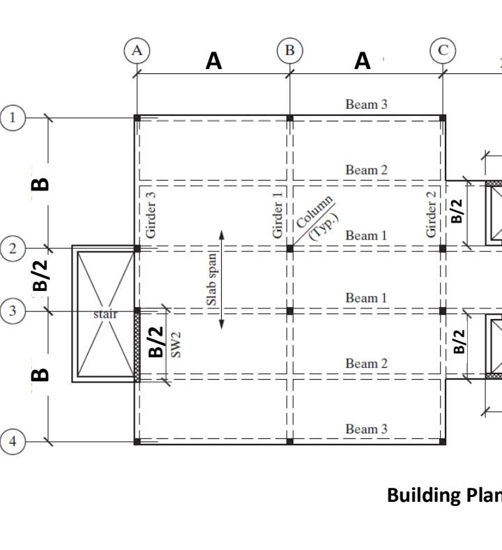 Solved A building with plan and section dimensions shown in | Chegg.com