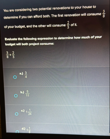 You are considering two potential renovations to your Chegg