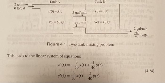 Solved Redo the two-tank problem in Section 4.4.1, assuming | Chegg.com