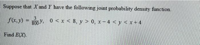 Solved Suppose That X And Y Have The Following Joint | Chegg.com