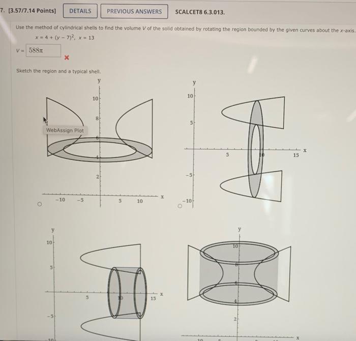 Solved 7. [3.57/7.14 Points] DETAILS PREVIOUS ANSWERS | Chegg.com