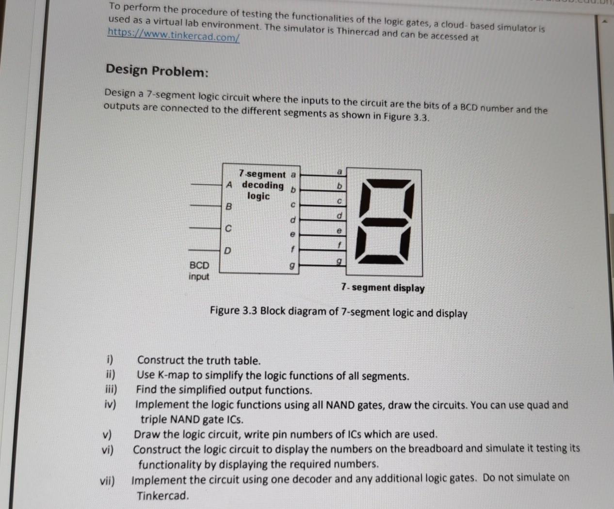 Solved Design Procedure: The design of combinational | Chegg.com