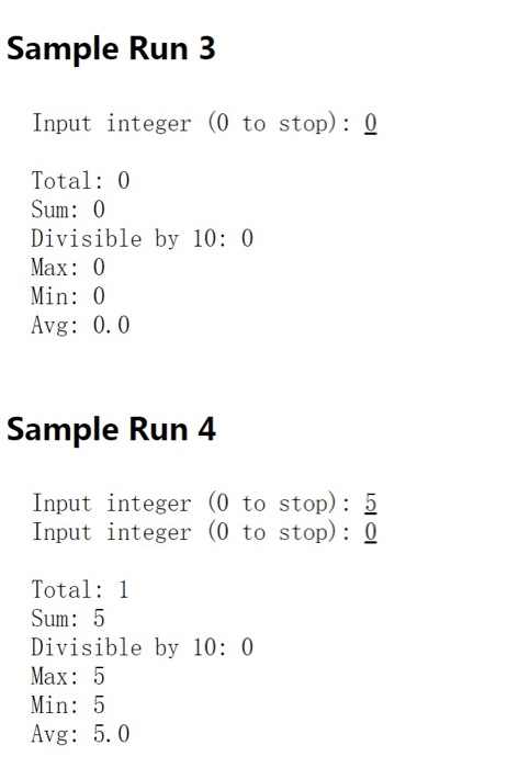 Solved Write a program that will allow the user to enter a | Chegg.com