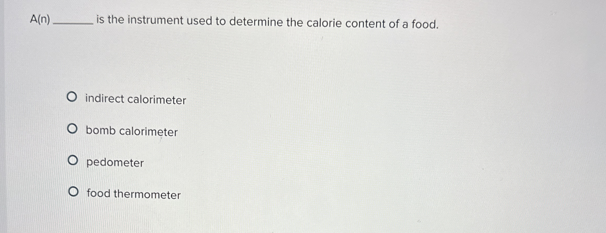 Solved A(n) ﻿is the instrument used to determine the