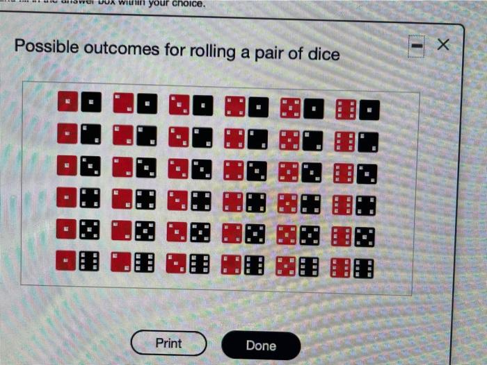 probability - Rolling $2$ dice: NOT using $36$ as the base