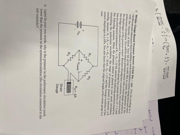 Strain Gauge Based Pressure Sensor Total Pts Chegg Com