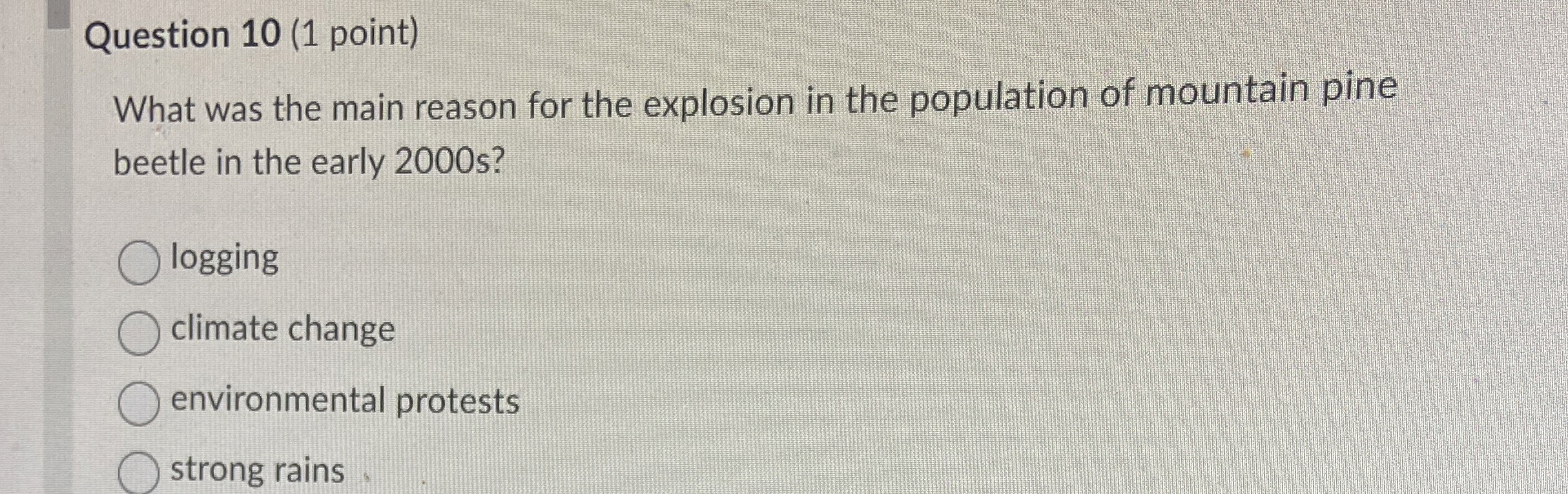 Solved Question 10 (1 ﻿point)What was the main reason for | Chegg.com