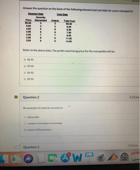 Solved Answer The Question On The Basis Of The Following | Chegg.com