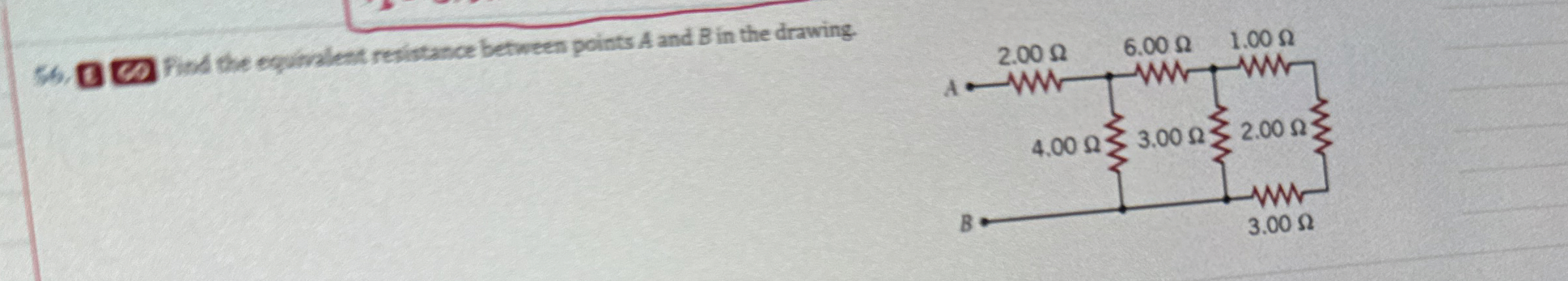 Solved Find the equivalent resistance between points A and B | Chegg.com
