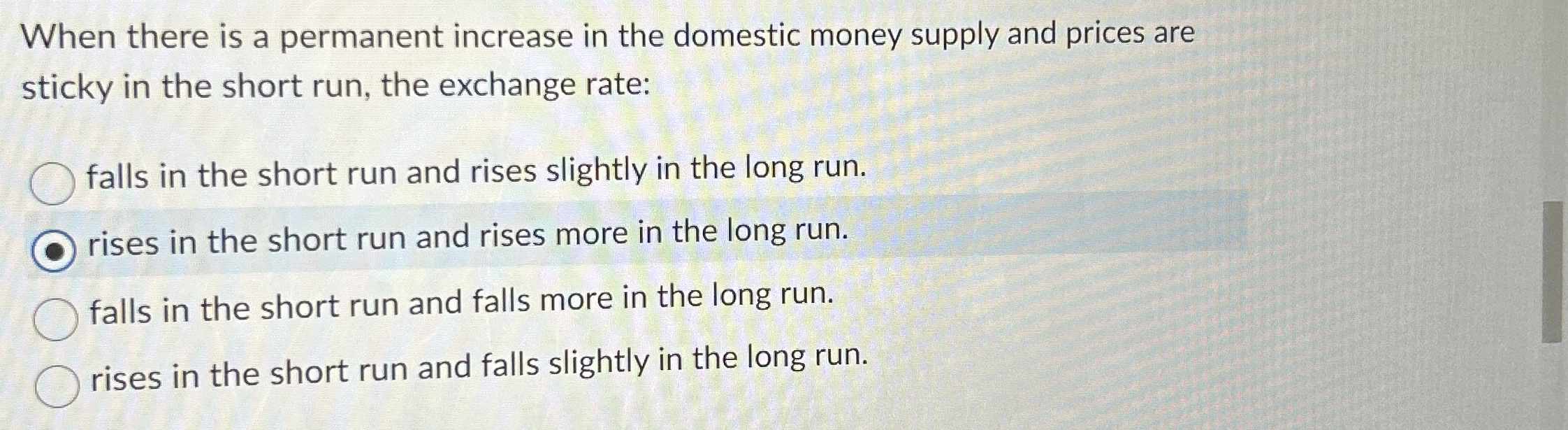 Solved When there is a permanent increase in the domestic | Chegg.com